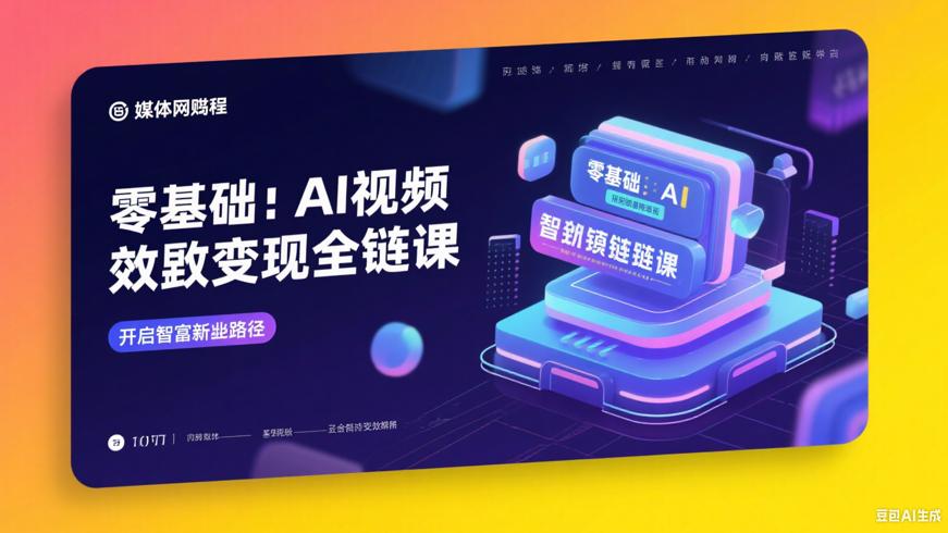 零基础AI视频特效变现全链课：开启创富新路径