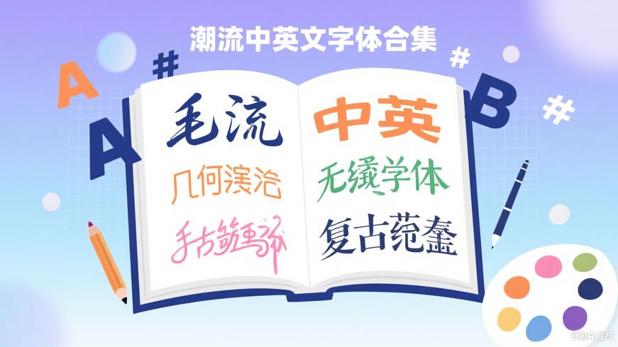 潮流中英文字体合集：解锁多元设计风格