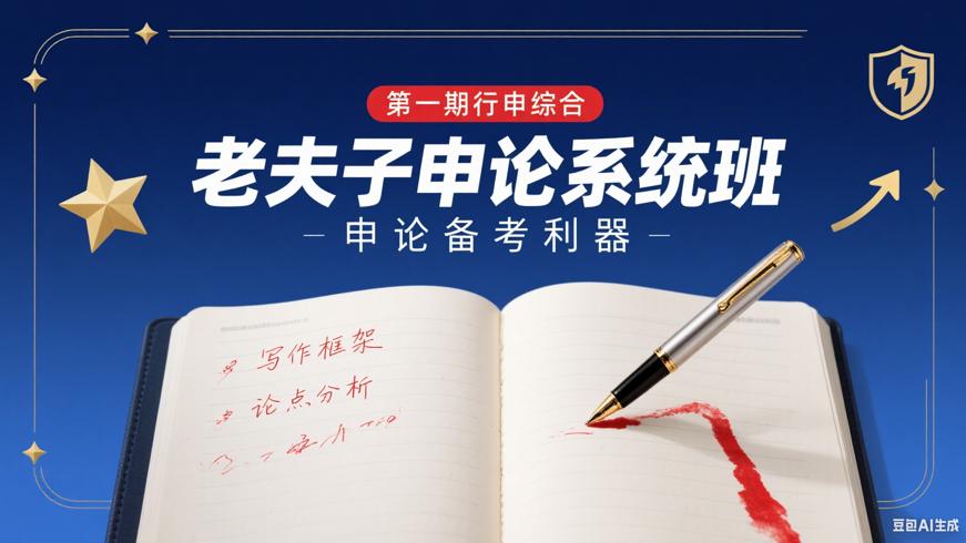 老夫子申论系统班第一期行申综合：申论备考利器