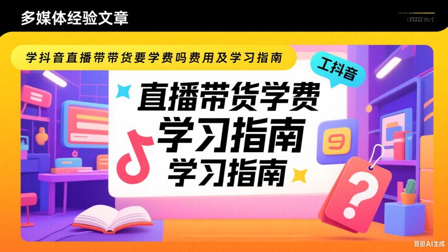 学抖音直播带货要学费吗费用及学习指南