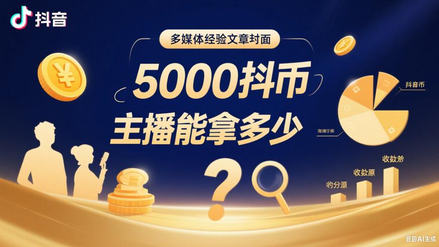 5000抖币主播能拿多少及收入来源揭秘