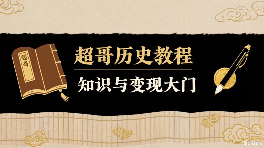 超哥历史教程：开启历史知识与变现大门