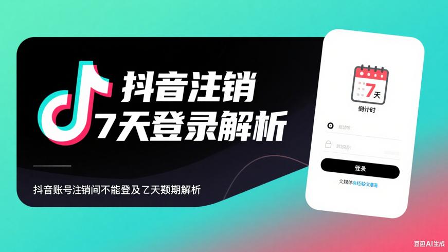 抖音账号注销期间能否登录及七天期限解析
