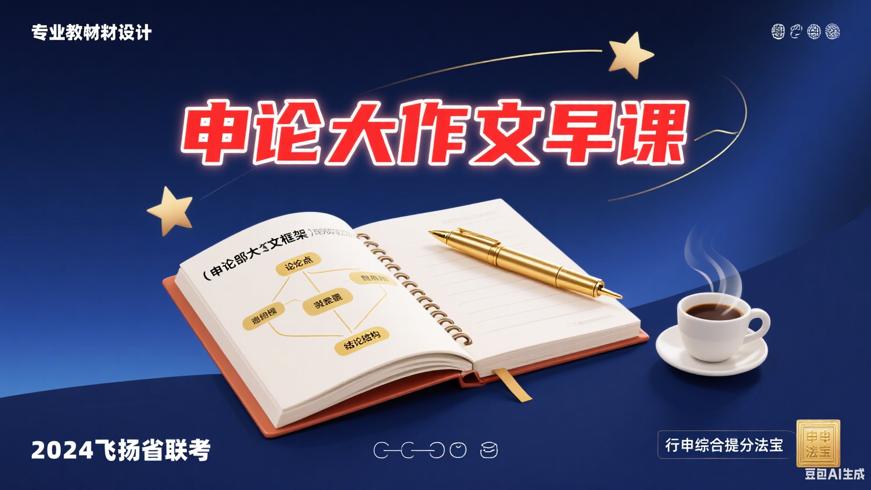 2024飞扬省联考申论大作文早课：行申综合提分法宝
