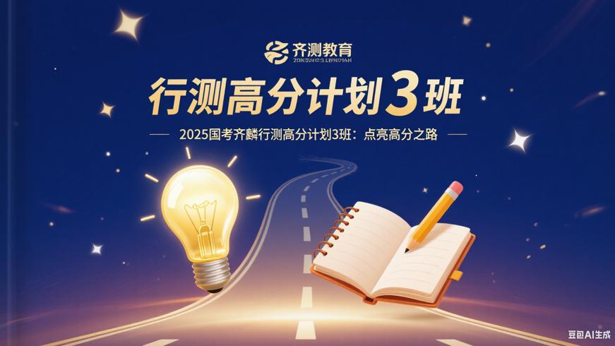 2025国考齐麟行测高分计划3班：点亮高分之路