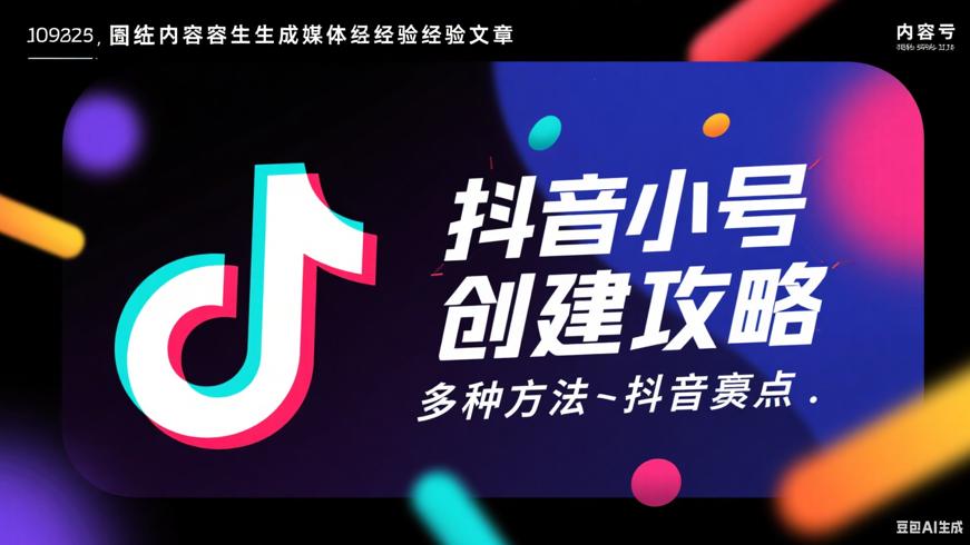 抖音小号创建攻略：多种方法与注意要点