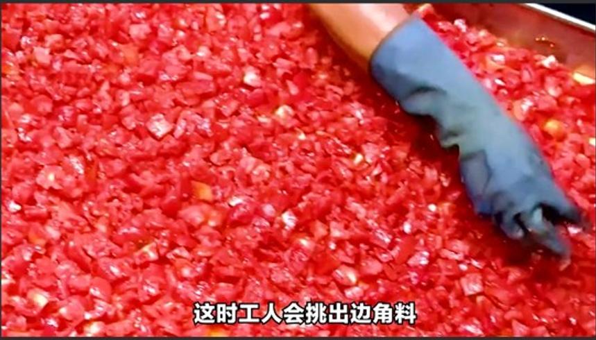 西红柿罐头与番茄酱制作过程趣味科普解说