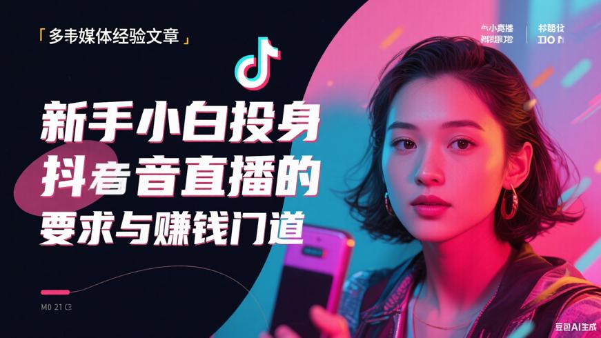 新手小白投身抖音直播的要求与赚钱门道