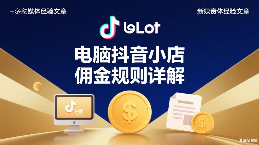 电脑版抖音小店开启及佣金规则详解