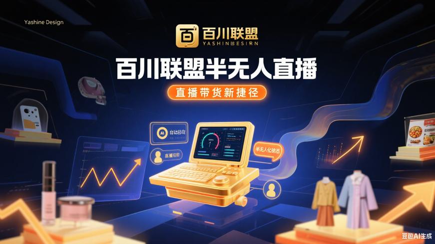 百川联盟半无人直播：直播带货新捷径