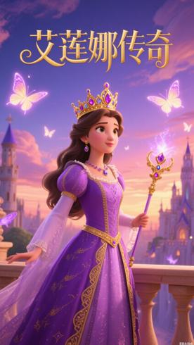 迪士尼经典动画艾莲娜公主12季双语赏析