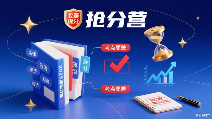 2025顾斐公基常识抢分营：公基提分的高效助力