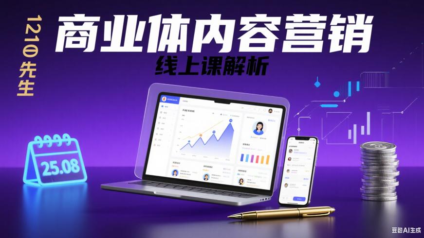 1210安先生25年8月个人商业体内容营销线上课解析