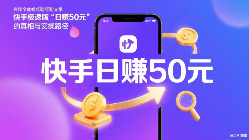 快手极速版“日赚50元”的真相与实操路径
