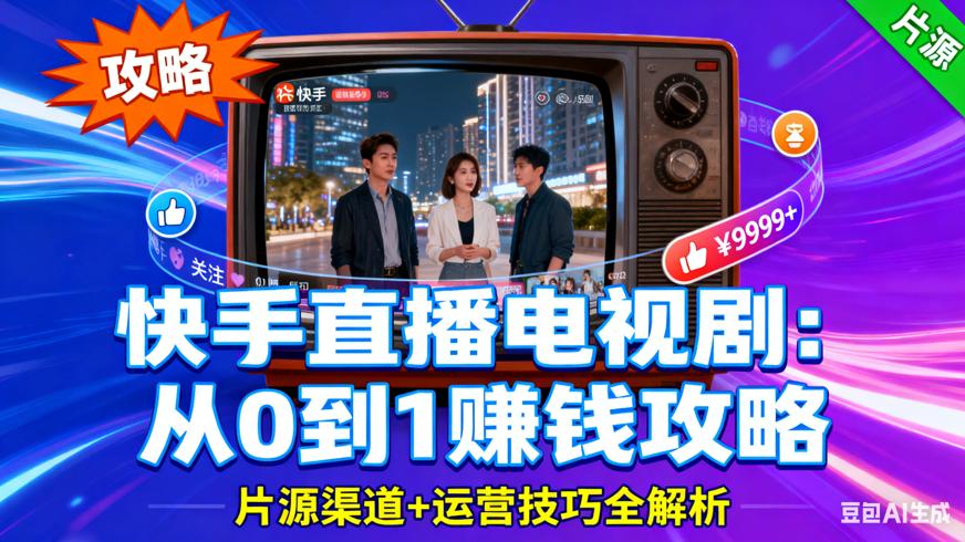 快手直播电视剧赚钱攻略与片源探秘