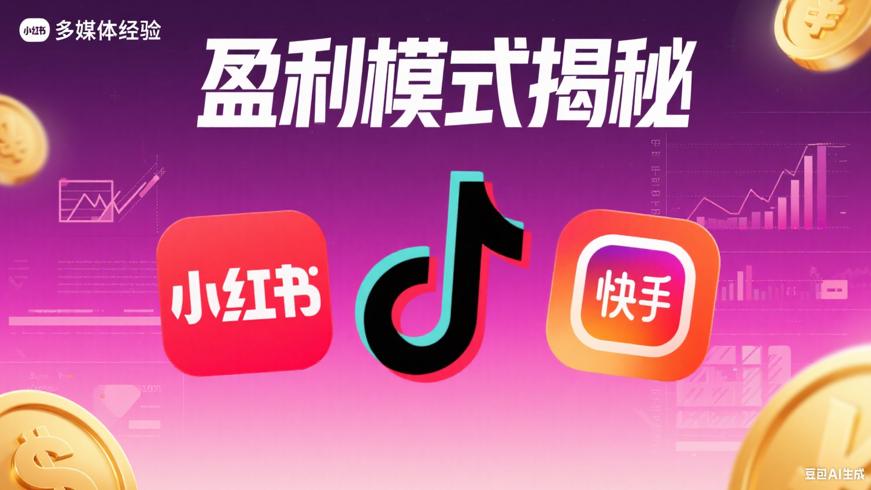 小红书抖音快手盈利模式与使用体验大揭秘