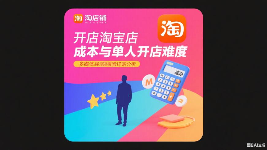 开淘宝店成本与单人开店难度详细剖析