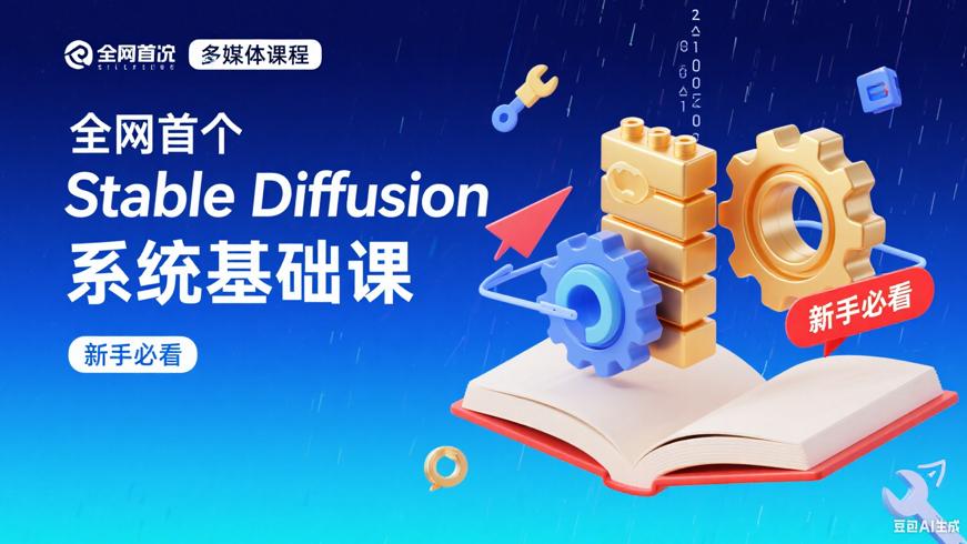 全网首个Stable Diffusion系统基础课，新手必看