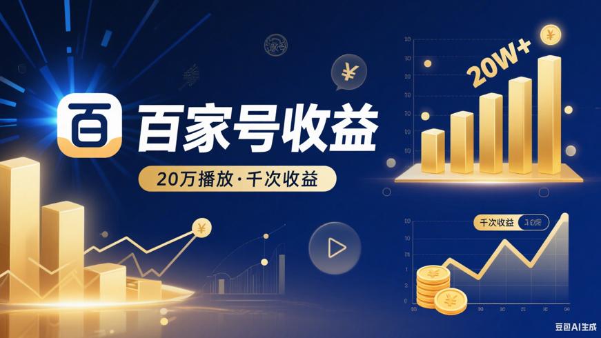 百家号20万播放量收益与千次播放收益解析