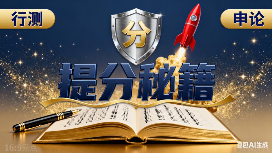 2025花生十三旗舰班：国考行测申论高效提分秘籍