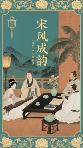 宋风成韵宋代社会的文艺生活全景解读与文化价值