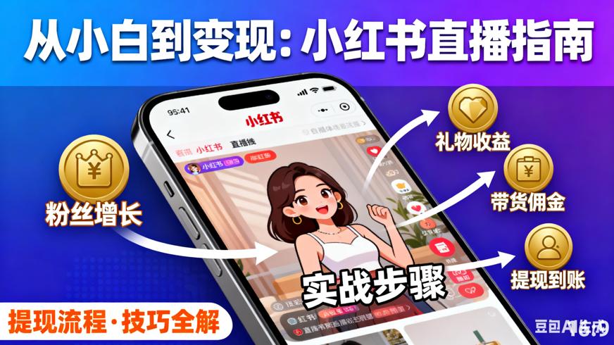 小红书直播赚钱与提现全攻略从新手到变现实战指南