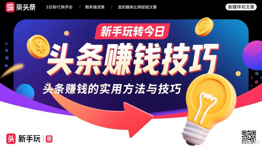新手玩转今日头条赚钱的实用方法与技巧
