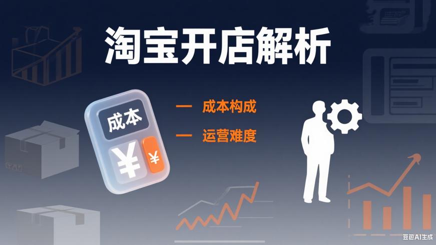 开淘宝店铺成本与单人运营难度全解析