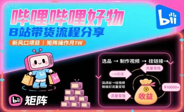 B站矩阵带货流程