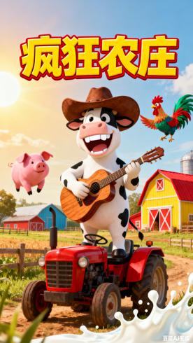 《疯狂农庄英文版》：爆笑农场冒险的动画佳作