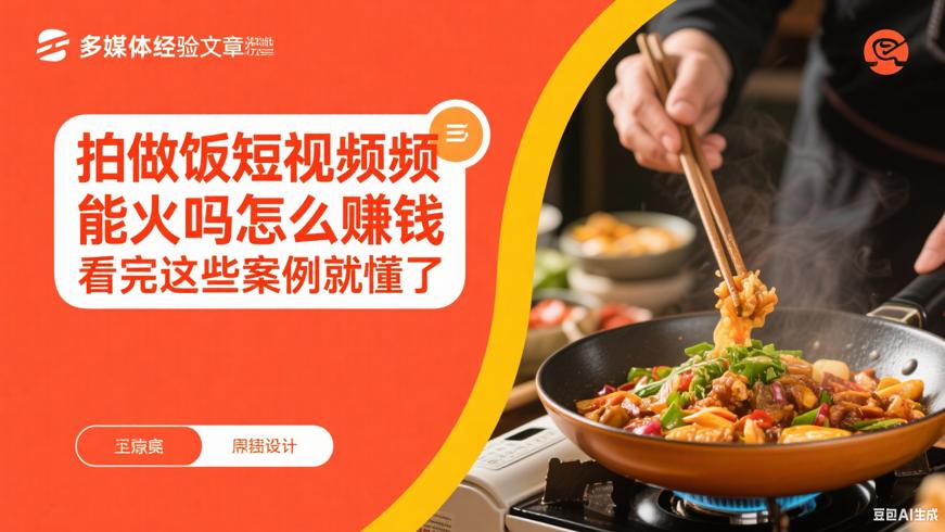 拍做饭短视频能火吗怎么赚钱看完这些案例就懂了