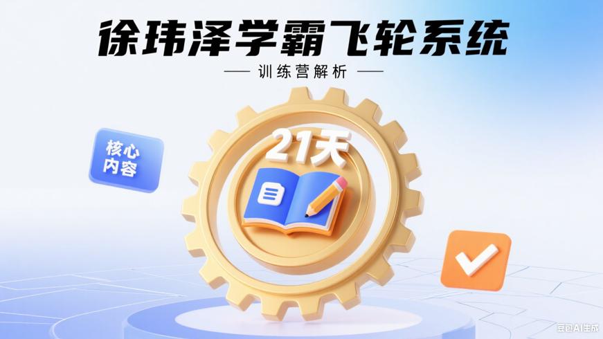 徐玮泽21天学霸飞轮系统训练营核心内容与优势解析