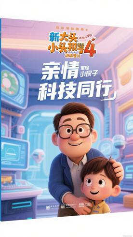 《新大头儿子和小头爸爸4》国产动画的亲情与科技交融