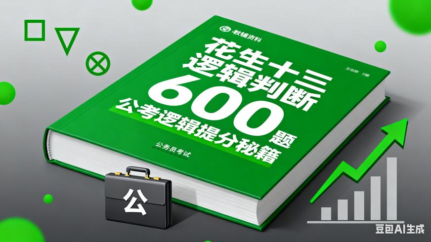 花生十三逻辑判断600题：公考逻辑提分秘籍