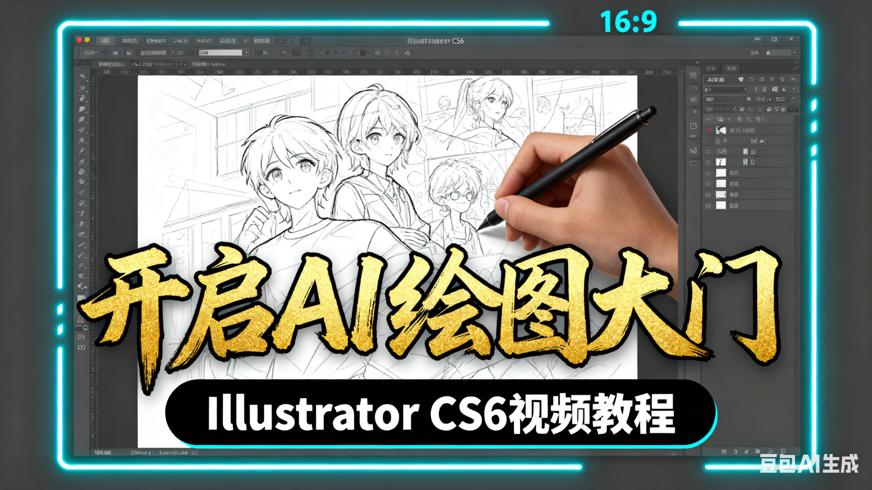 Illustrator CS6视频教程：开启AI绘图大门