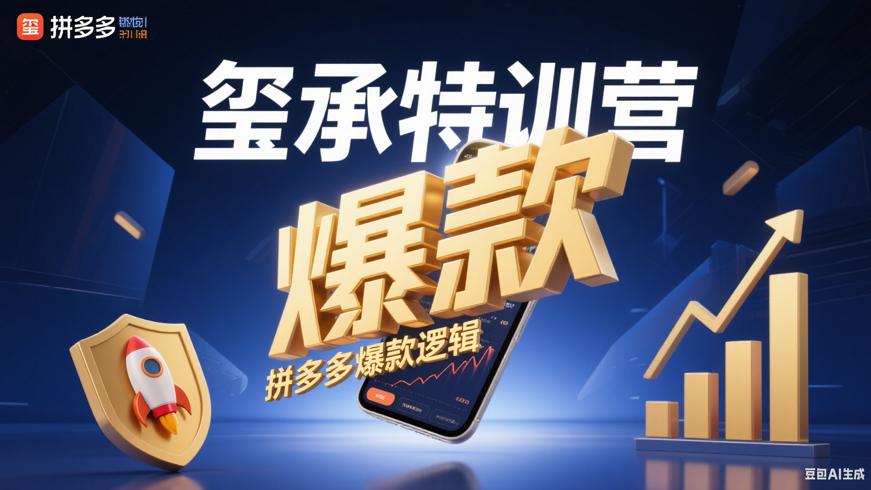 玺承拼多多新时代爆款打造特训营运营逻辑解析
