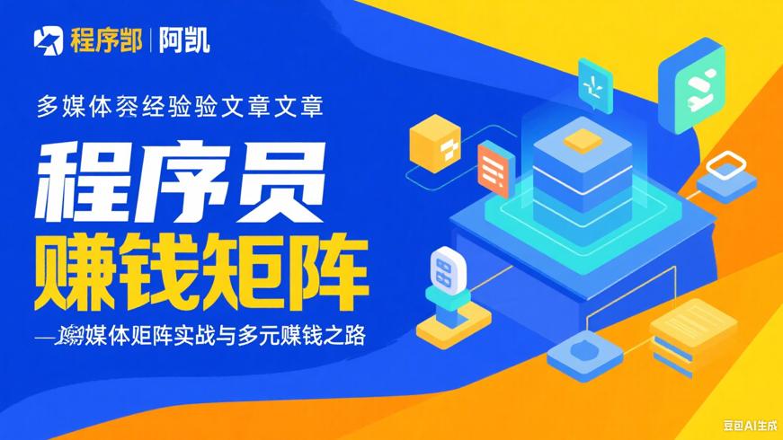 程序员阿凯的自媒体矩阵实战与多元赚钱之路