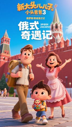 《新大头儿子和小头爸爸3》俄罗斯奇遇记国产动画赏析