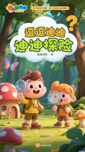 《逗逗迪迪爱探险》中文版全52集幼儿启蒙动画解析