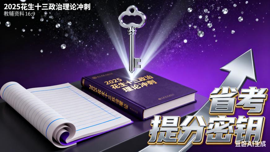 2025花生十三政治理论冲刺：省考提分密钥