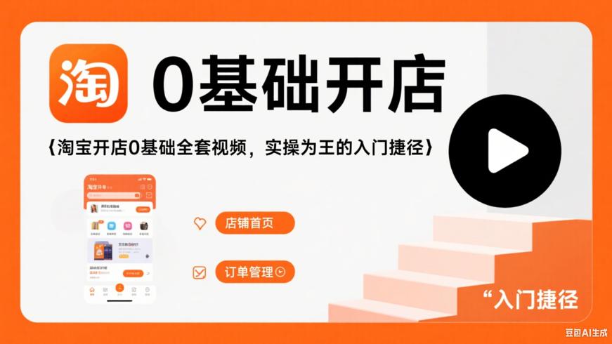 淘宝开店0基础全套视频，实操为王的入门捷径