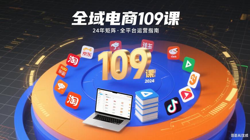 24年全域电商矩阵109节线上课全平台运营指南