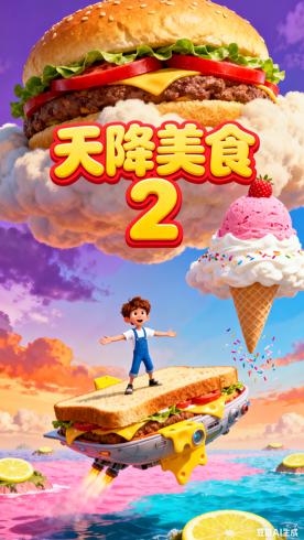 《天降美食2英文版》：奇幻美食冒险升级的视听盛宴