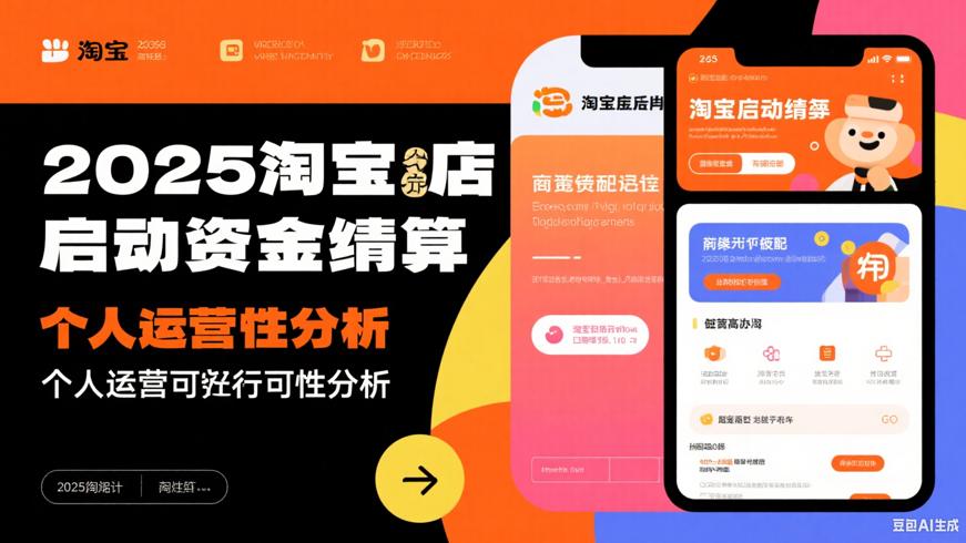 2025淘宝店启动资金明细及个人运营可行性分析