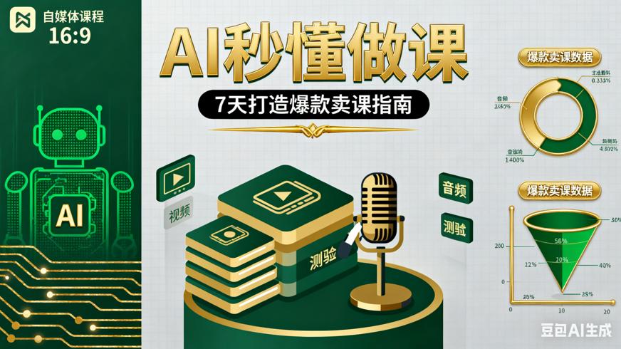 《AI秒懂做课》：7天打造爆款卖课指南