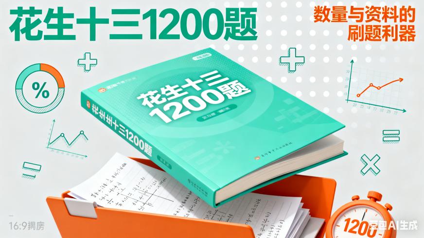 花生十三1200题：数量与资料的刷题利器