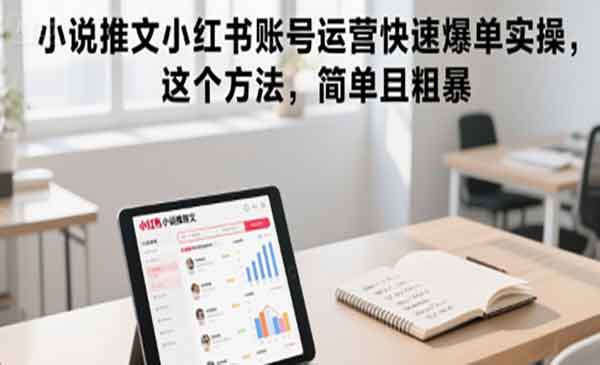 小红书小说推文快速爆单