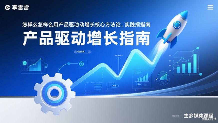李睿怎样用产品驱动增长核心方法论与实践指南