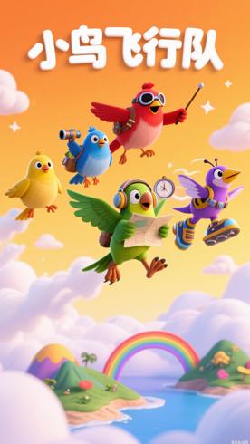《小鸟飞行队Bird Squad》冒险益智动画全解析