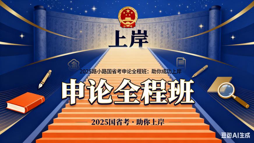 2025路小路国省考申论全程班：助你成功上岸